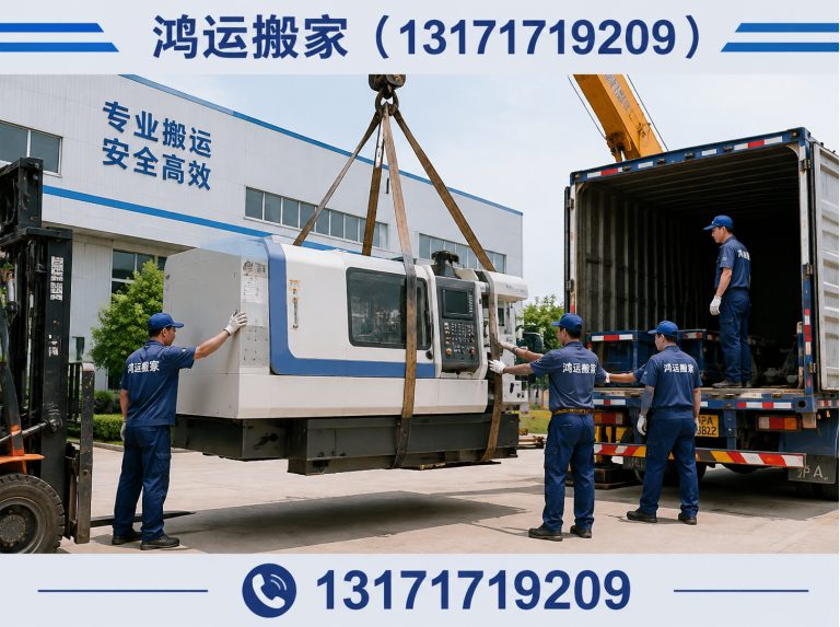 深州市机器设备搬运展示图